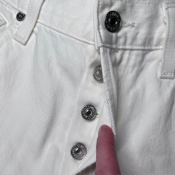 Citizens Of Humanity Emerson Boyfriend Jeans White Denim Size 25 - Picture 5 of 10